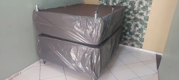 Cama box casal nova