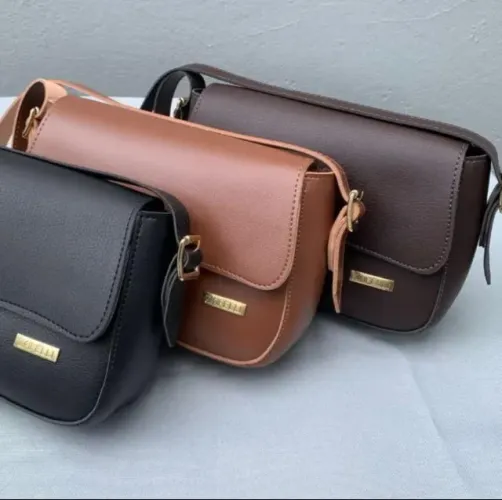 Bolsa Feminina Baguete Alça Regulável Ombro e Mão Elegante Casual