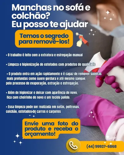 Limpeza de estofado