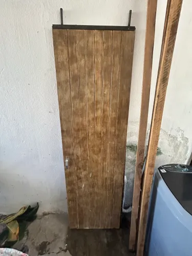 porta de correr de madeira para banheiro 60cm