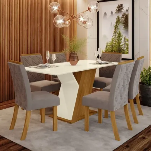 Mesa De Jantar Para 6 Pessoas