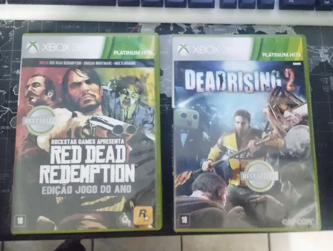 Jogos Xbox 360 Originais, Red Dead Redemption e Dead Rising 2