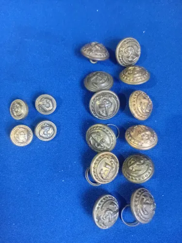 Botões  Âncora 12 grd e 4 peq