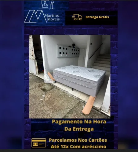 GRANDE PROMOÇÃO CAMA CASAL BOX MOLA ENSACADA CONJUGADA ENTREGA GRÁTIS  