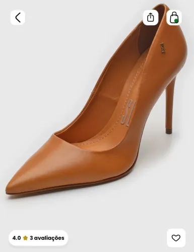 Scarpin Santa Lolla marrom TAM 36 (NOVO)
