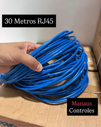 Cabo de Rede Internet 30 Metros CAT.5E RJ45 ( Fazemos Entregas )