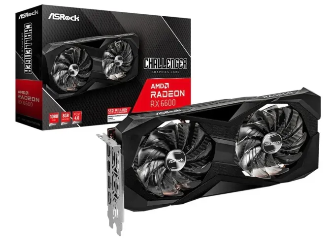 Placa de vídeo AMD ASRock Challenger Radeon RX 6600 8GB