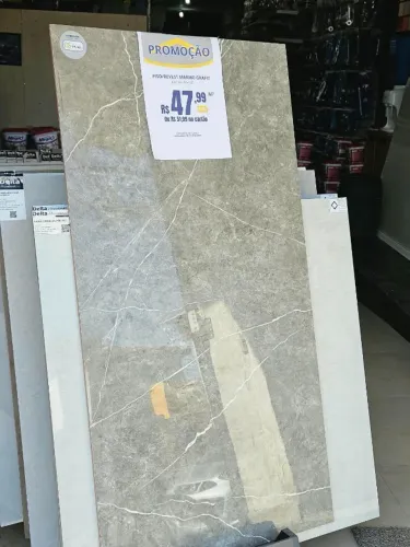 Piso e Revestimento Polido 60x120 Marmo Grafite Karina