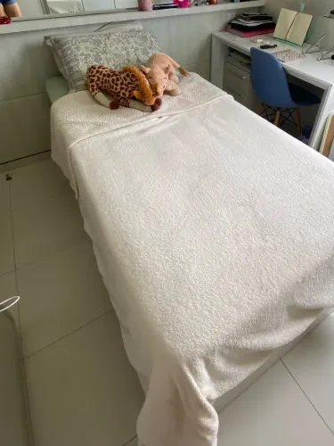 Cama solteiro (bicama + colchão Ortobom)