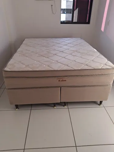 Conjunto Box Queen Bon Sono 158x198 Grand sued 