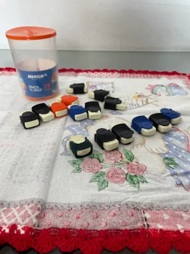 KIT 15 BORRACHAS BRANCAS MERCUR TR-18