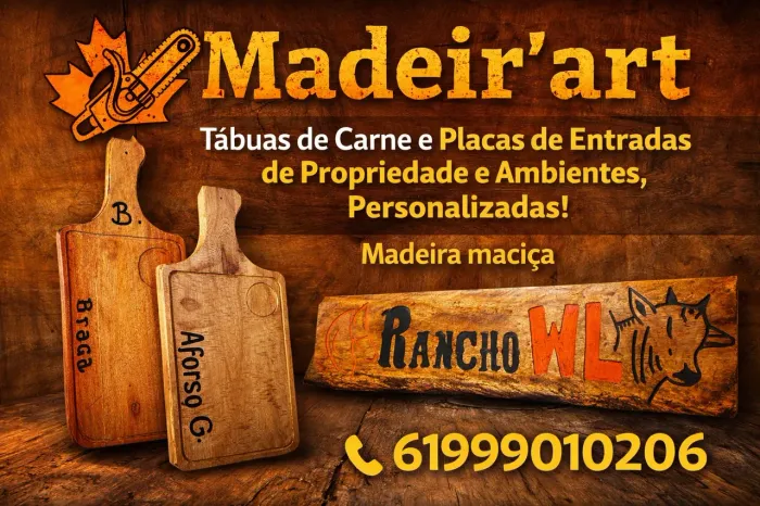 Placas entalhadas de madeira maciça
