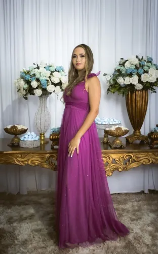 Vestido Longo de Festa - Tamanho M