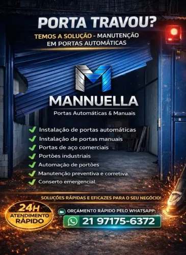 conserto de portas de aço automáticas e manuais
