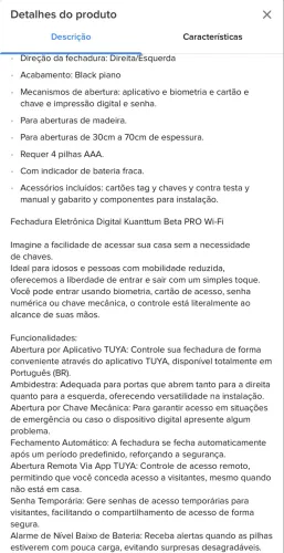 Fechadura eletronica