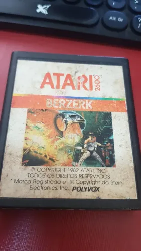 CARTUCHO ATARI 2600 BERZERK USADO TESTADO FUNCIONANDO