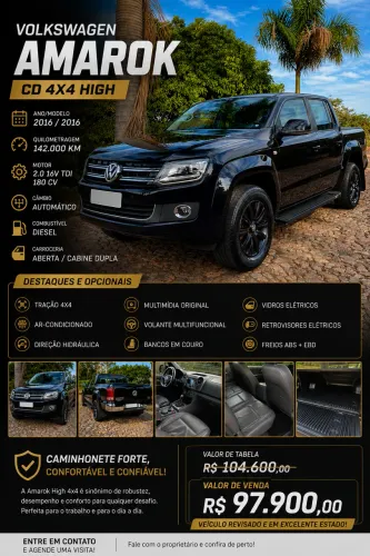 Volkswagen Amarok High.cd 2.0 16V TDI 4X4 Dies. AUT 2016
