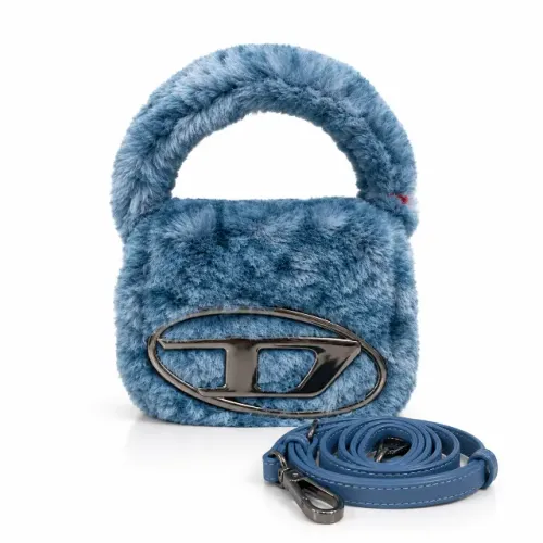 Bolsa Diesel 1DR XS Faux Fur Azul Original Nova - Comprada nos EUA