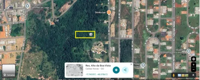 Terreno em Caldas Novas 1581,33 m2 bairro Caminho do Lago