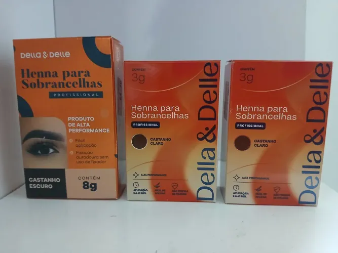 Henna profissional Dalla & Dalle para sobrancelhas