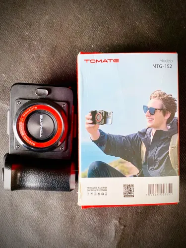 Suporte de Celular estilo Câmera que também Power Bank por indução