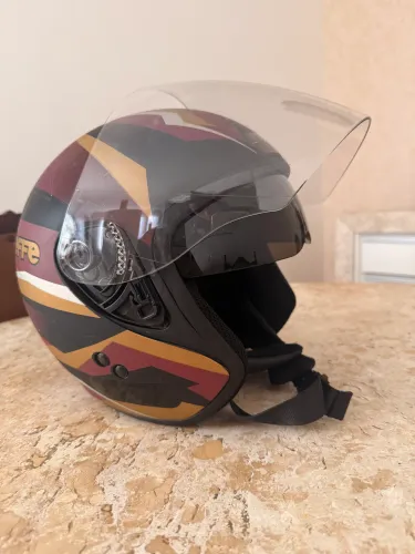Capacete Bieffe Allegro VTR aberto fosco com lente. Tamanho 58