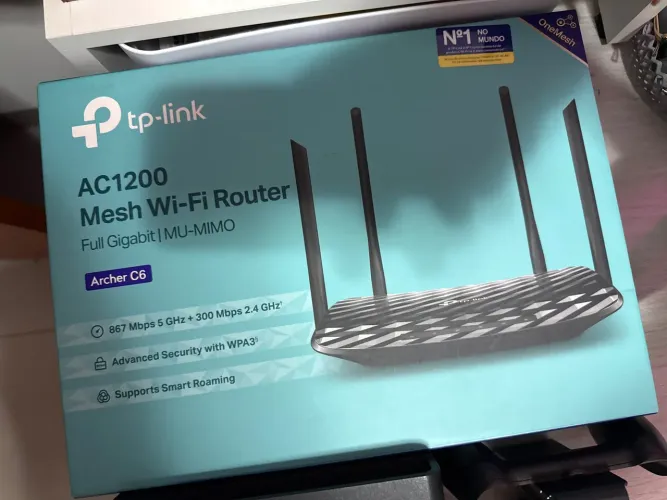 Roteador TP-Link Archer C6 AC1200 Full Gigabit Dual Band Mesh