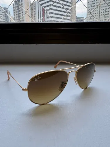 Óculos Rayban Aviator Small Dourado 