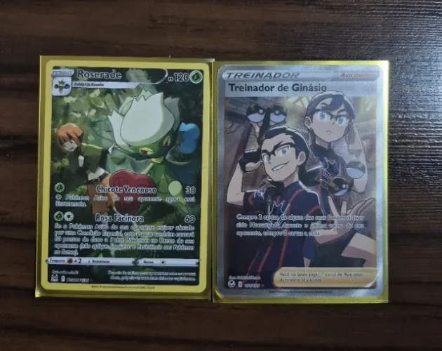 POKEMON TCG - Duas cartas originais (Roserade / Treinador de ginásio)