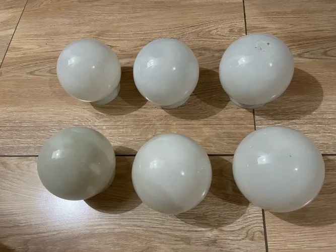 Kit 6 Globos para luminária + peças