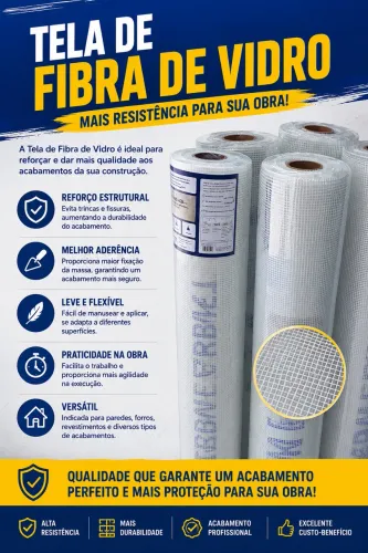 TELA DE FIBRA DE VIDRO