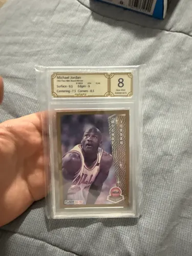 Card Michael Jordan Fleer 92-93 Winner #246 Graded 8