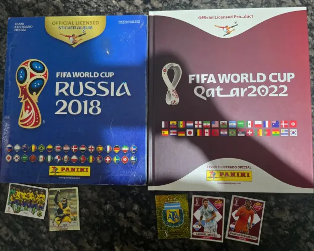 Álbuns 2018 e 2022 Copa