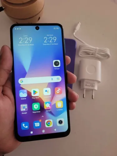 Xiaomi redmi note 9s 128gb 6+2gb de RAM, acompanha capa película e carregador