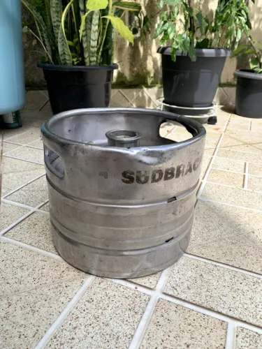 Barril de Chopp 5 LITROS INOX - EXCELENTE ESTADO!