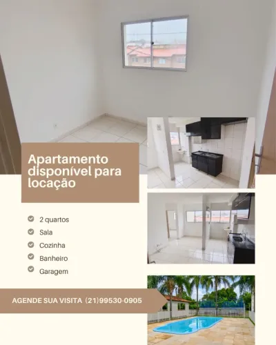 APARTAMENTO DE 2 QUARTOS PARA LOCAÇÃO!