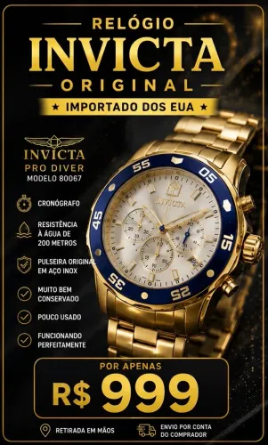 Relógio invicta original