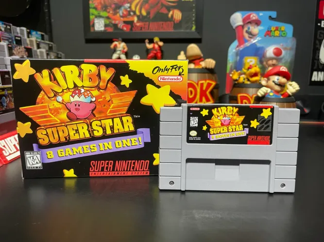 SNES Cartucho Kirby Super Star + Caixa Repro