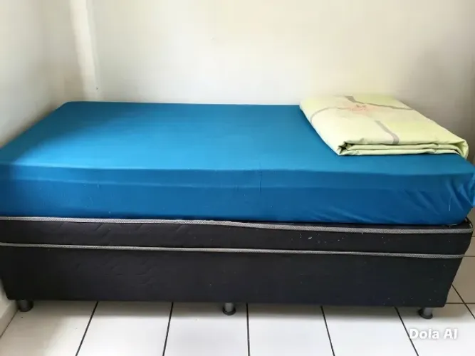 Cama box solteiro mais colchão