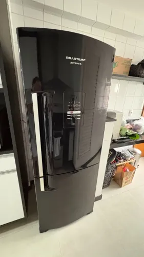 GELADEIRA BRASTEMP INVERSE ALLBLACK FROST 422L