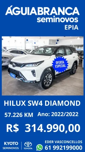 Toyota Hilux SW4 Diamond 2.8 TB 4X4 Die. Aut. 2022