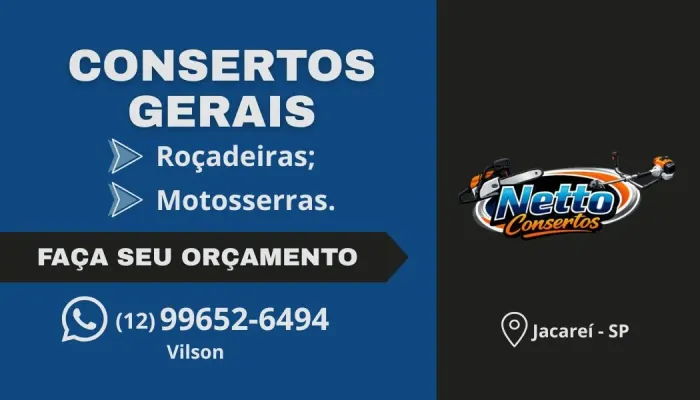 Consertos gerais de roçadeiras e motosserras