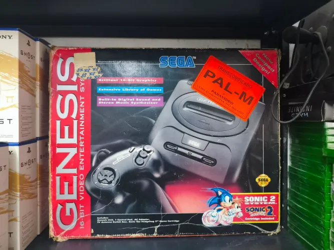 Mega drive genesis com caixa