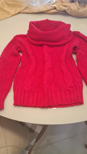 Blusa feminina tricô pink inverno