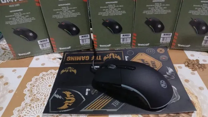 Mouse TGT Gm75 3600 dpi , taxa de polling 125 Hz , 7 botões RGB,novo lacrado na caixa.
