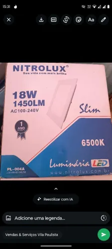 Lâmpada Led de embutir