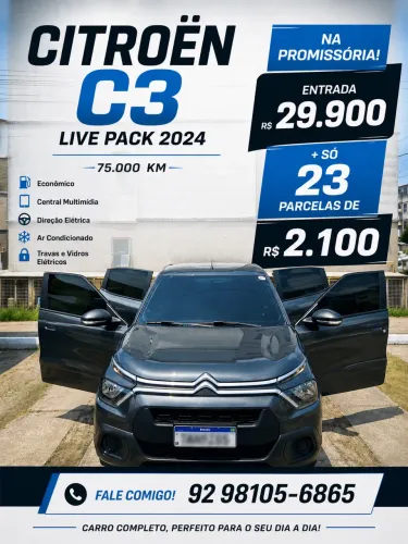 Citroen C3 Live Pack 1.0 Flex 6V 5P Mec. 2024