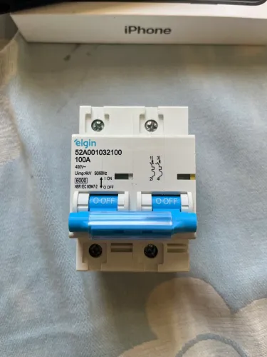 Disjuntor bipolar elgin 100A