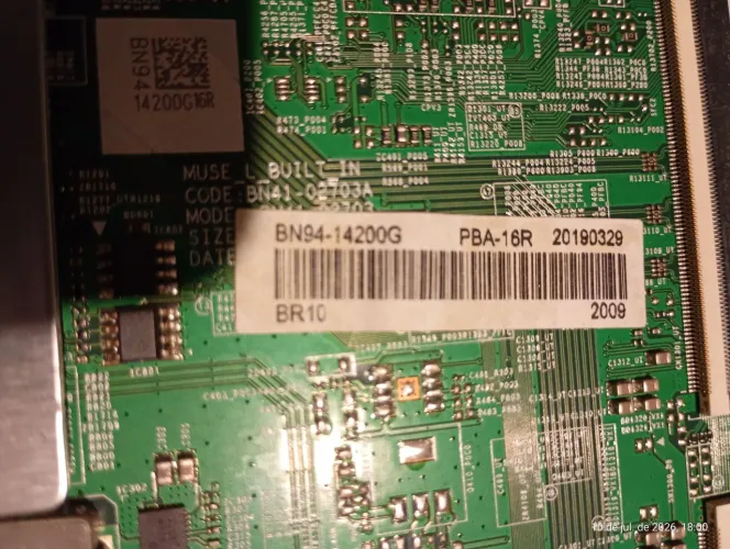 Placa principal tv Samsung 55 un55ru7100g