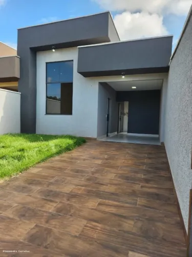 Casa para Venda em Aparecida de Goiânia, Jardim Buriti Sereno, 3 dormitórios, 1 suíte, 2 b